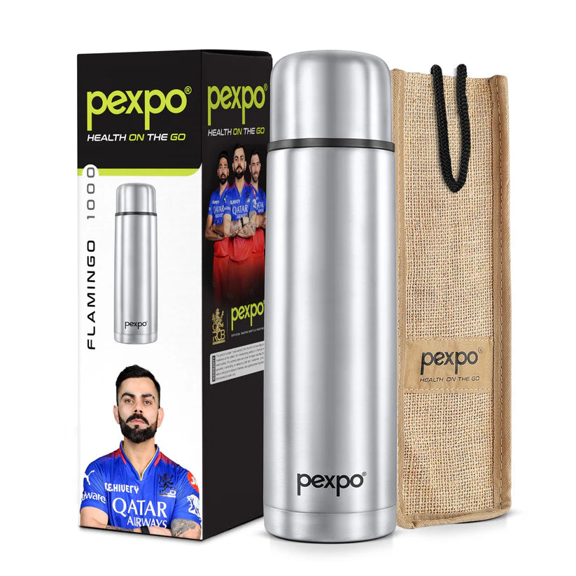 THERMOSTEEL BOTTLE 1000ML PEXPO FLAMINGO