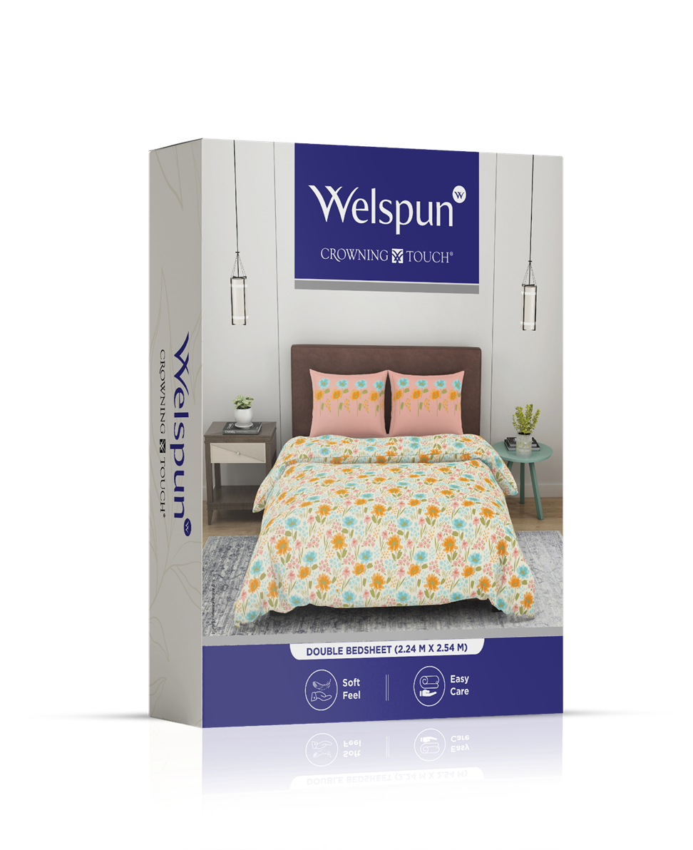 WELSPUN CROWNING TOUCH DOUBLE BEDSHEET