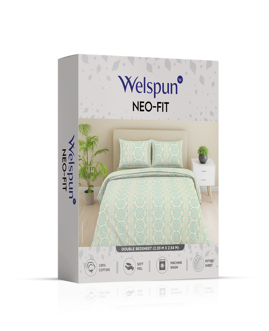 WELSPUN NEO FIT DOUBLE BEDSHEET