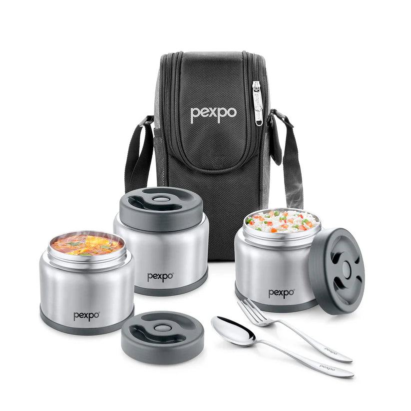 PEXPO Extreme Double Wall Vacuum Insulated Stainless Steel Lunch Box