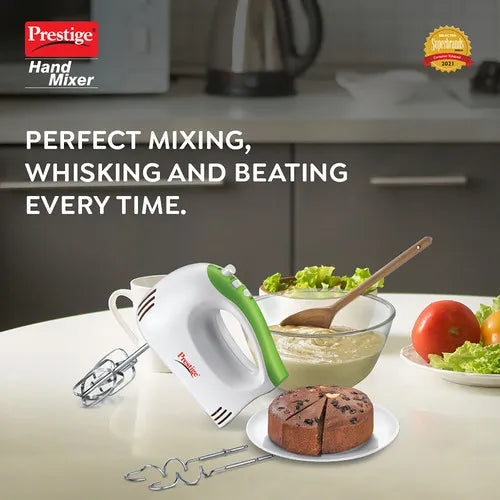 Prestige PHM 1.0 300-Watt Hand Blender with One Touch Turbo Button (Green White)