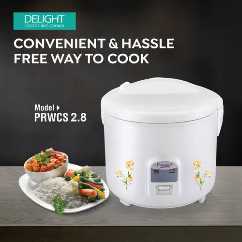 Prestige Delight Electric Rice Cooker - PRWCS 2.8 (2.8L Closed Type)