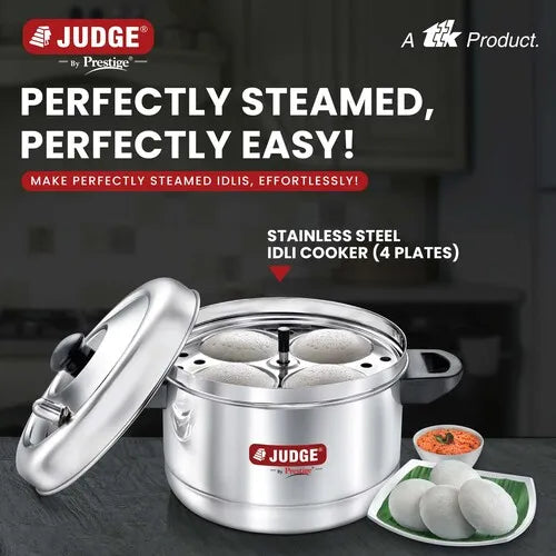 Judge Stainless Steel Idli cooker - 4 plate
