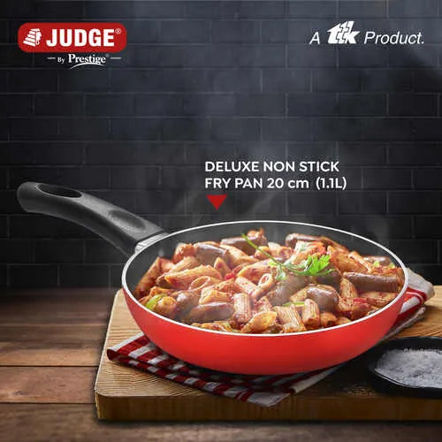 Judge by Prestige Deluxe Non-Stick Fry Pan | Gas & Induction Compatible