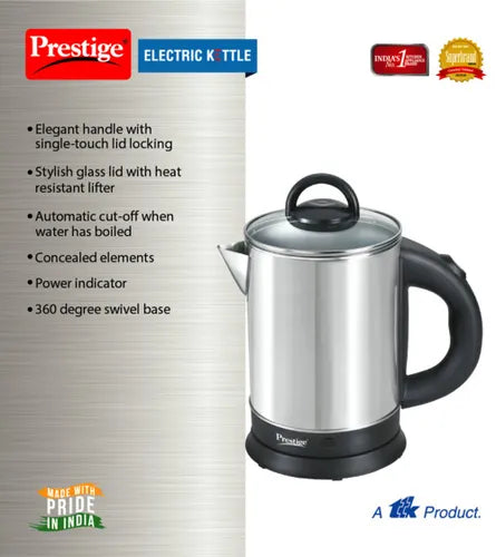 Prestige Stainless Steel 1500 Watts Electric Kettle - PKGSS 1.7