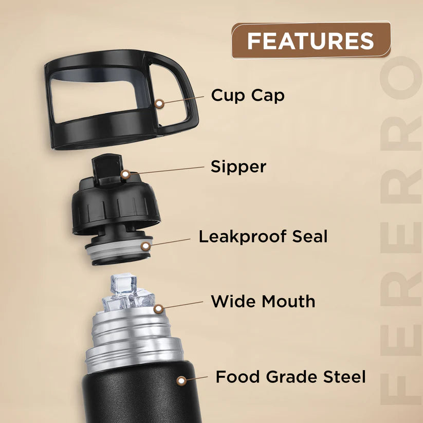 THERMOSTEEL BOTTLE 1000ML PEXPO FERRERO