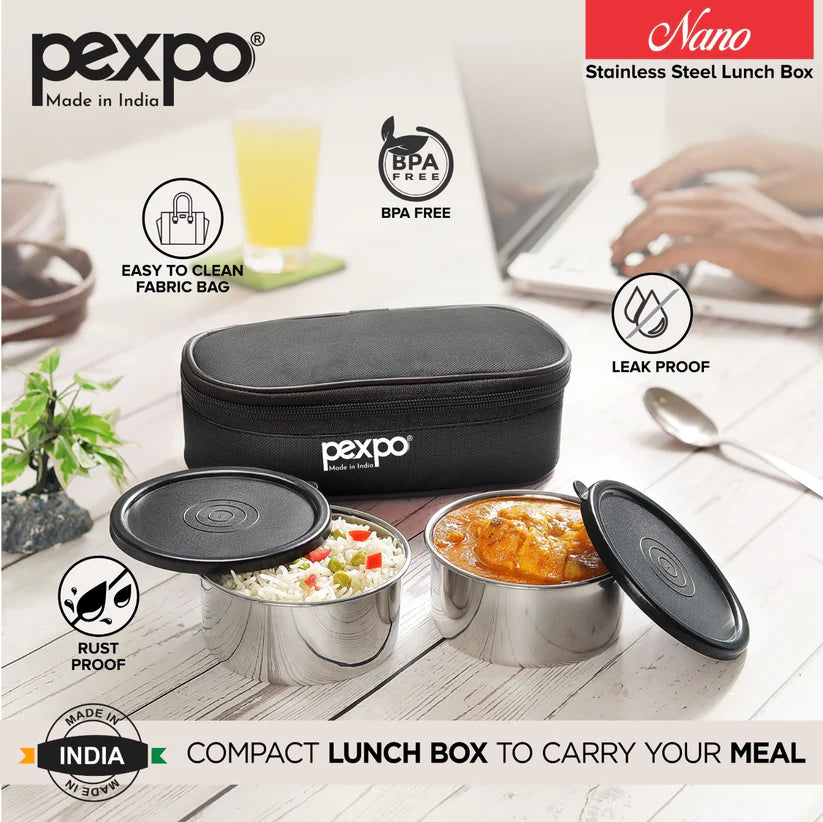 TIFFIN & LUNCH BOX NANO STEEL PEXPO
