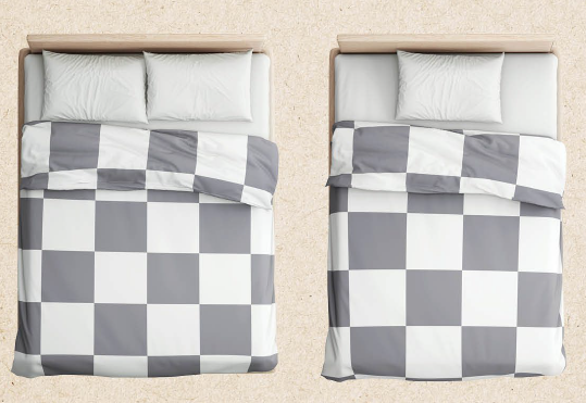 SPACES ESSENTIAL CLASSIC CORNER SINGLE BED QUILT