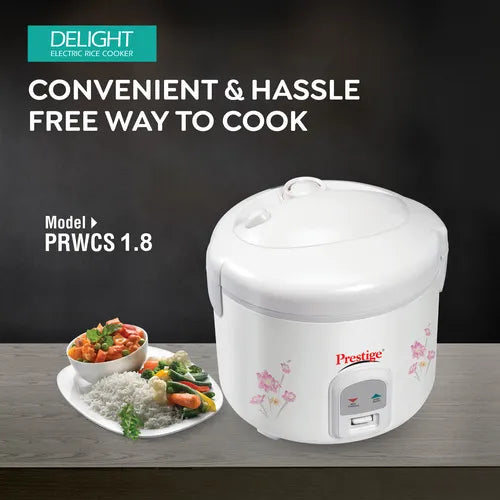 Prestige Delight Electric Rice Cooker - PRWCS 1.8 (1.8L Closed Type)