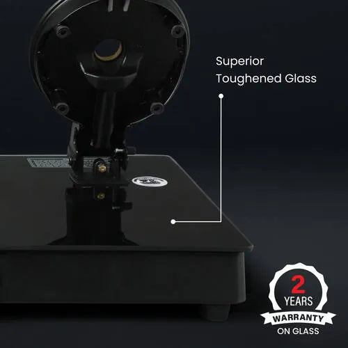Prestige Svachh Neo Toughened Glasstop Gas Stove with Liftable Burners (Black)