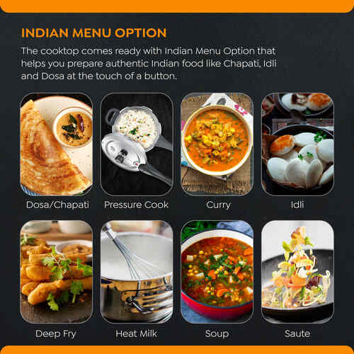 Prestige PIC 20 NEO Induction Cooktop 1600W|Indian Menu Options| Automatic Voltage Regulator| Timer with user pre-set