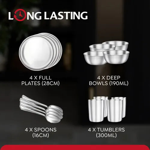 Judge by Prestige Classic Stainless Steel Dinner Set