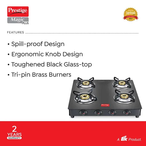 Prestige Magic Plus LP Gas Stove GTMP 04 SQ