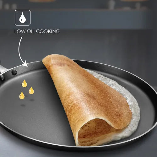 Judge by Prestige Everyday Omni Non-Stick Tawa| Low Oil Cooking | Easy to Clean |Cool Touch Handle