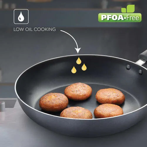 Judge by Prestige Everyday Non-Stick Fry Pan |Low Oil Cooking | Easy to Clean |Cool Touch Handle