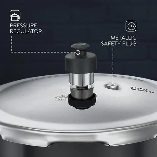 Judge by Prestige 3L Vista Hard Anodised DUO Pressure Cooker (Outer Lid)|Sturdy Handles |Gas & Induction Compatible | Gasket Release System