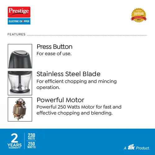 Prestige PEC 4.0 Electric Vegetable & Fruit Chopper
