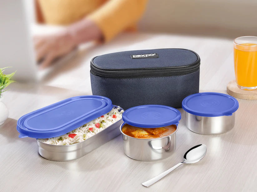 TIFFIN & LUNCH BOX DELIGHT STEEL PEXPO
