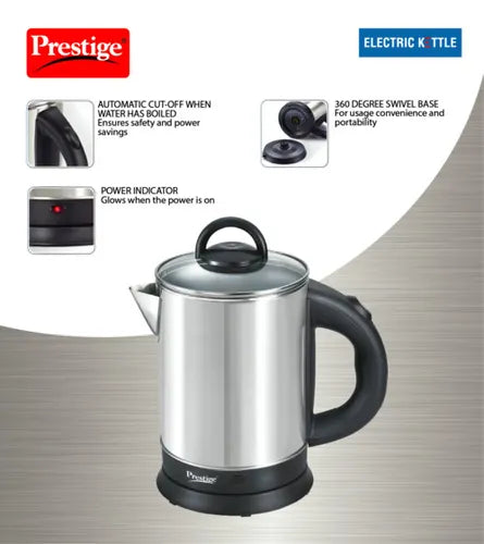 Prestige Stainless Steel 1500 Watts Electric Kettle - PKGSS 1.7