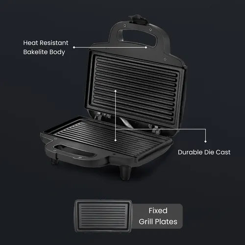 Prestige Sandwich Toasters With fixed Grill Plate, PGMFB