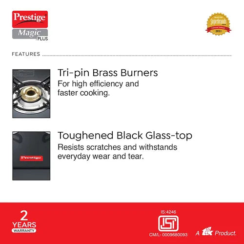 Prestige Magic Plus LP Gas Stove GTMP 04 SQ