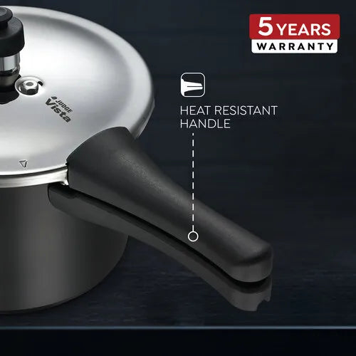 Judge by Prestige 3L Vista Hard Anodised DUO Pressure Cooker (Outer Lid)|Sturdy Handles |Gas & Induction Compatible | Gasket Release System