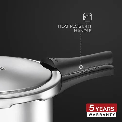 Judge by Prestige 5L Classic Stainless Steel Pressure Cooker (Outer Lid, Stainless Steel)|Sturdy Handles |Gas & Induction Compatible