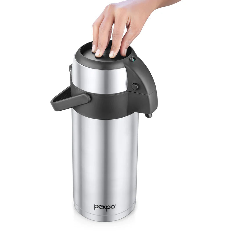 Pexpo AquaPort Double Walled Vacuum Insulated -Coffee/Tea Carafe Heat & Cold Retention 3500ML