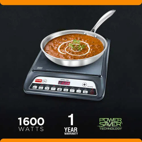 Prestige PIC 20 NEO Induction Cooktop 1600W|Indian Menu Options| Automatic Voltage Regulator| Timer with user pre-set