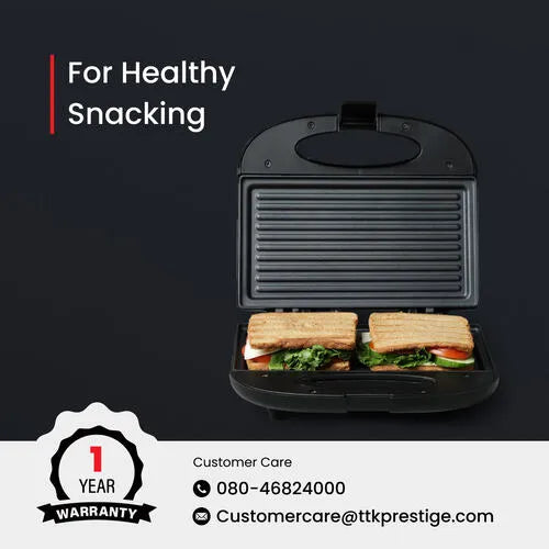 Prestige Sandwich Toasters With fixed Grill Plate, PGMFB
