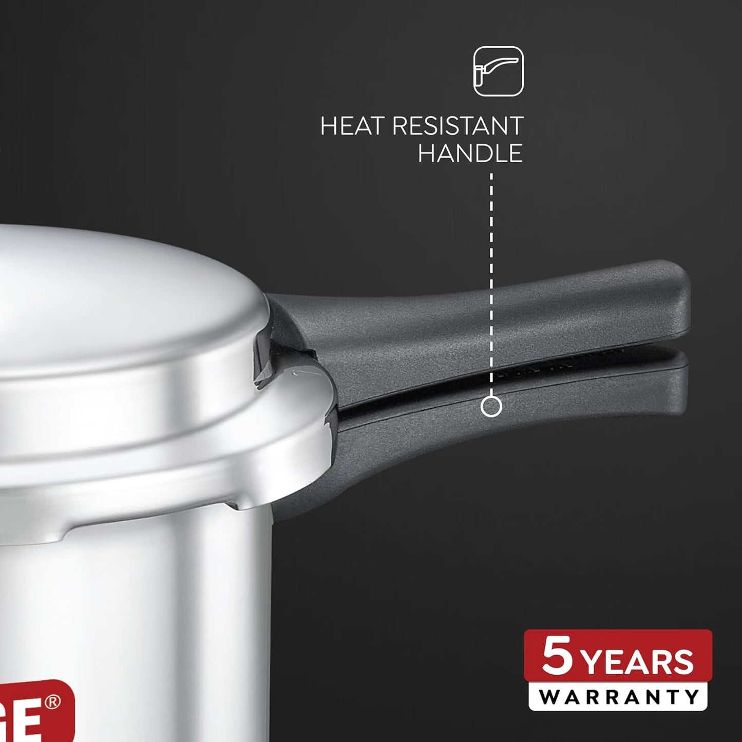 Judge by Prestige 3L Basic Pressure Cooker (Outer Lid, Aluminium)|Sturdy Handles |Gasket Release System