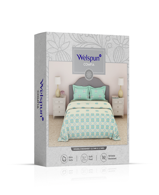 WELSPUN COMFIA DOUBLE BEDSHEET