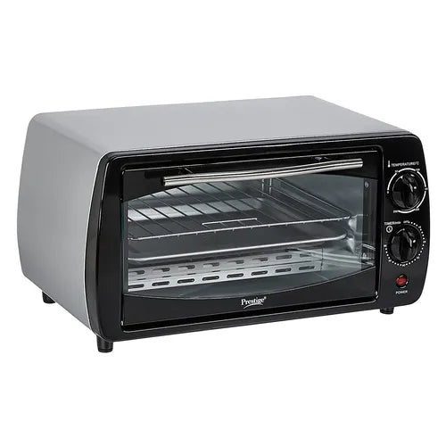 Prestige POTG 9 PC Oven Toaster Griller 9 L with Two-high Efficiency Quartz Heaters (Black)