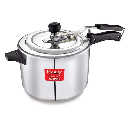 Prestige Nakshatra Plus Svachh Aluminium Spillage Control Pressure Cooker (Silver)