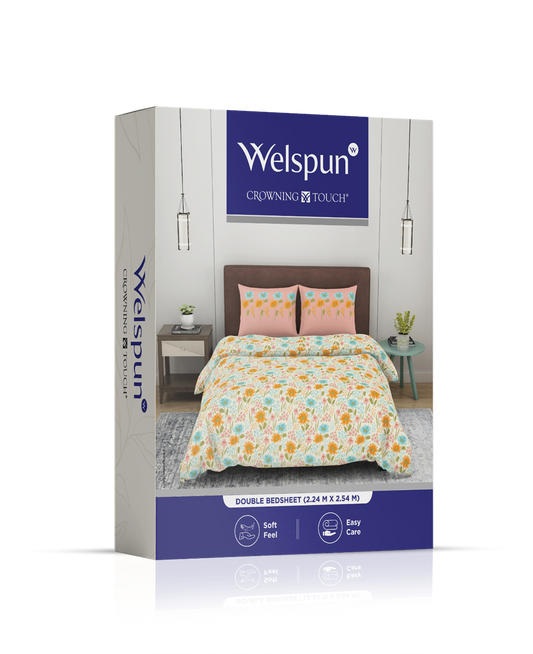 WELSPUN CROWNING TOUCH DOUBLE BEDSHEET