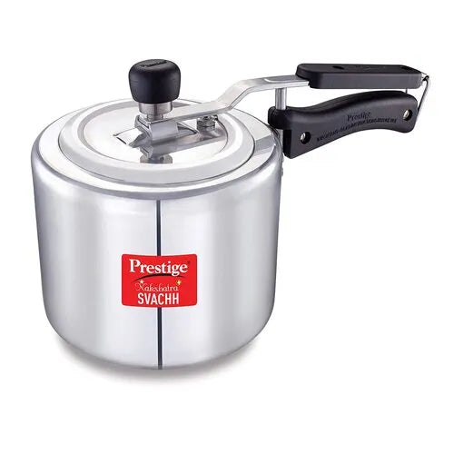 Prestige Nakshatra Plus Svachh Aluminium Spillage Control Pressure Cooker (Silver)