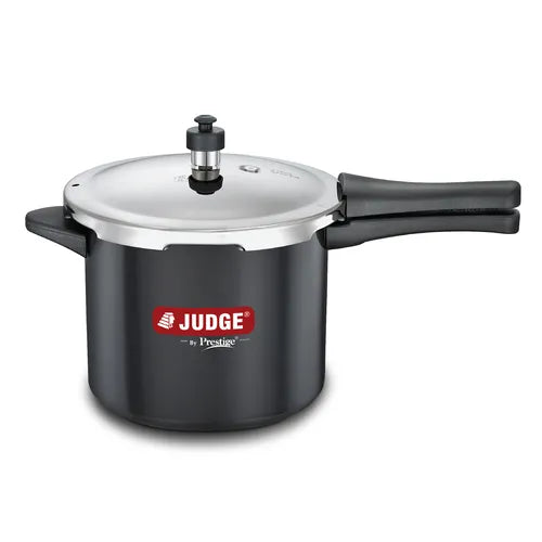 Judge by Prestige 5L Vista Hard Anodised DUO Pressure Cooker (Outer Lid)|Sturdy Handles |Gas & Induction Compatible | Gasket Release System