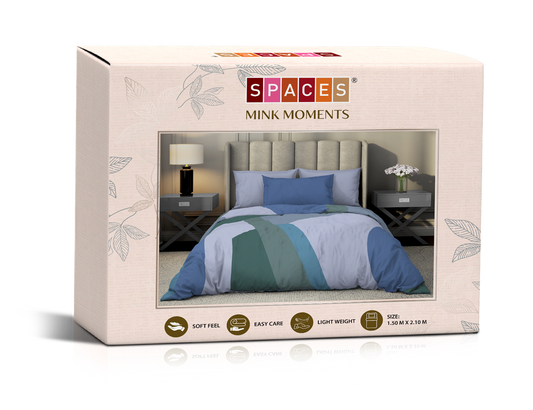SPACES MINK MOMENTS SINGLE BED BLANKET
