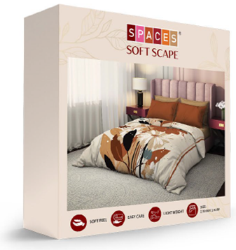 SPACES SOFT SCAPE DOUBLE BED BLANKET