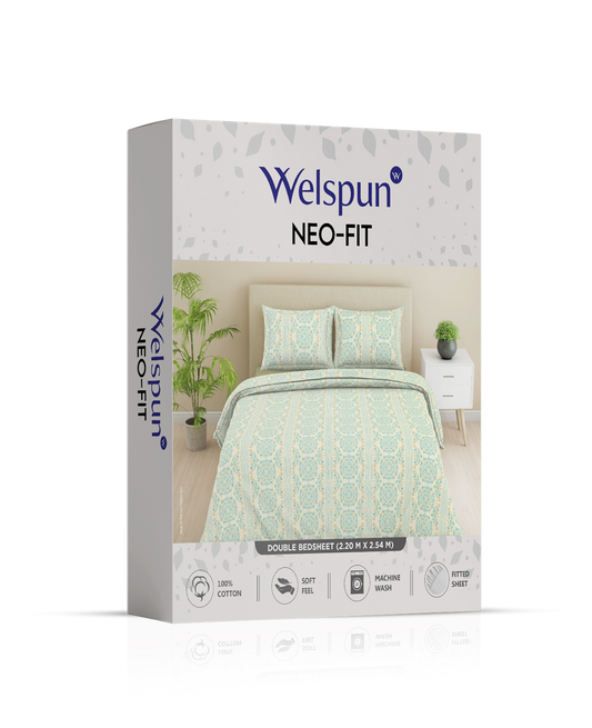 WELSPUN NEO FIT DOUBLE BEDSHEET