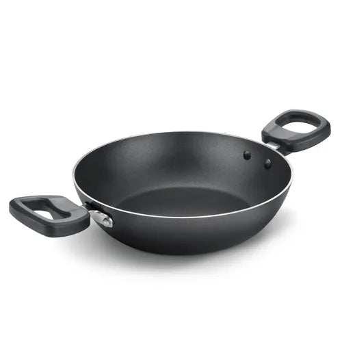 Judge by Prestige Everyday Non-Stick Kadhai| Low Oil Cooking | Easy to Clean | Cool Touch Handles