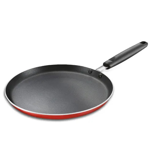 Judge by Prestige 25cm Deluxe Non-Stick Tawa | Sturdy Handles |Gas & Induction Compatible