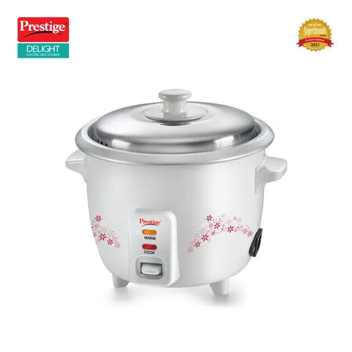 Prestige Delight PRWO Rice Cooker with Close Fit Lid (Off-white)