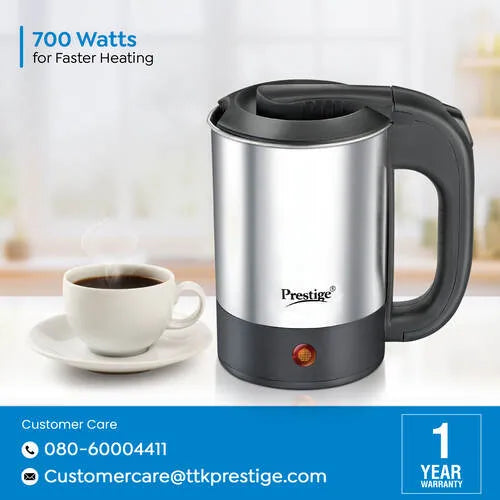 Prestige Electric Travel Kettle 0.5 L V2 (0.5 L with Concealed Element)