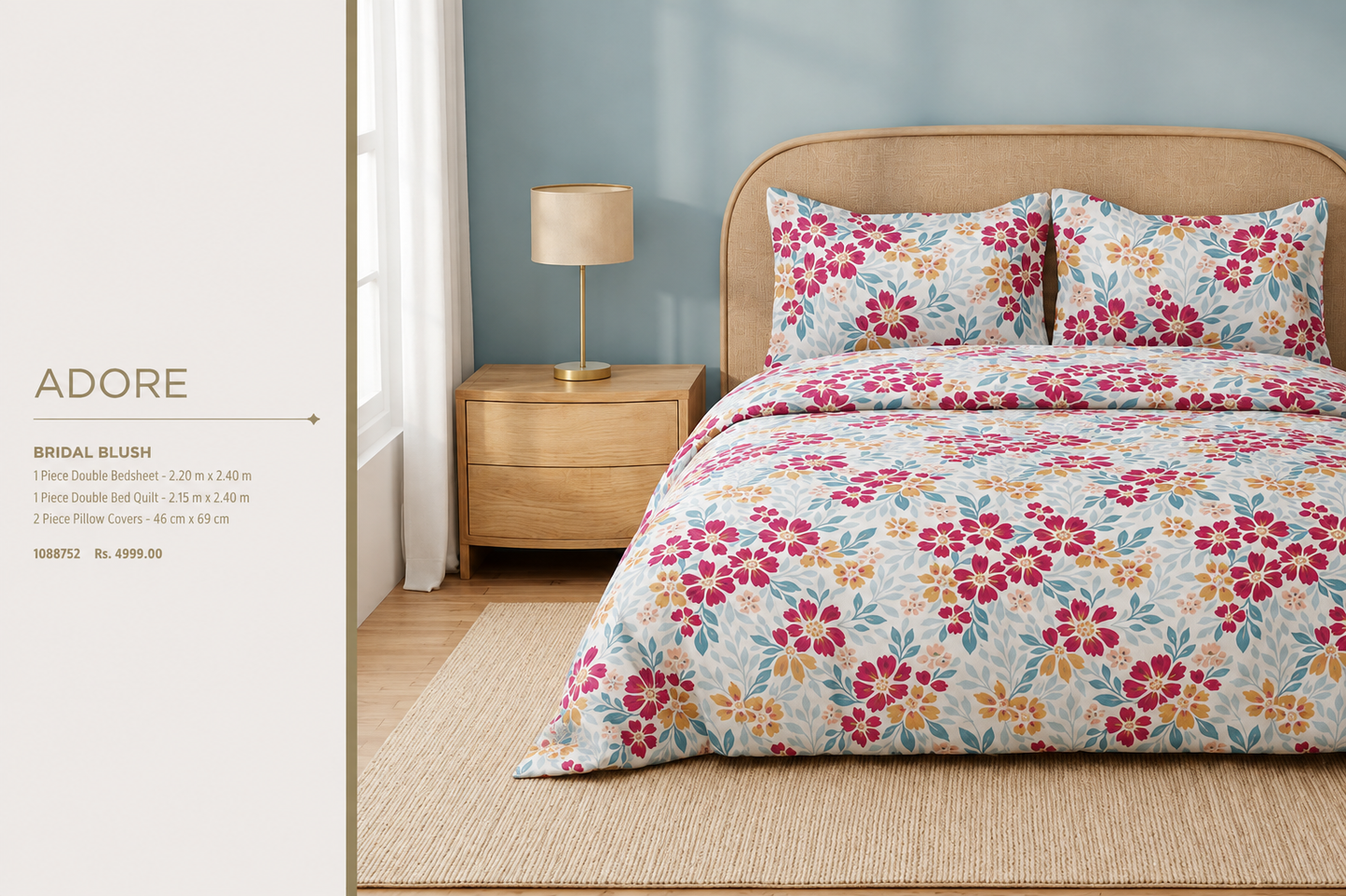 WELSPUN ADORE BEDSHEET
