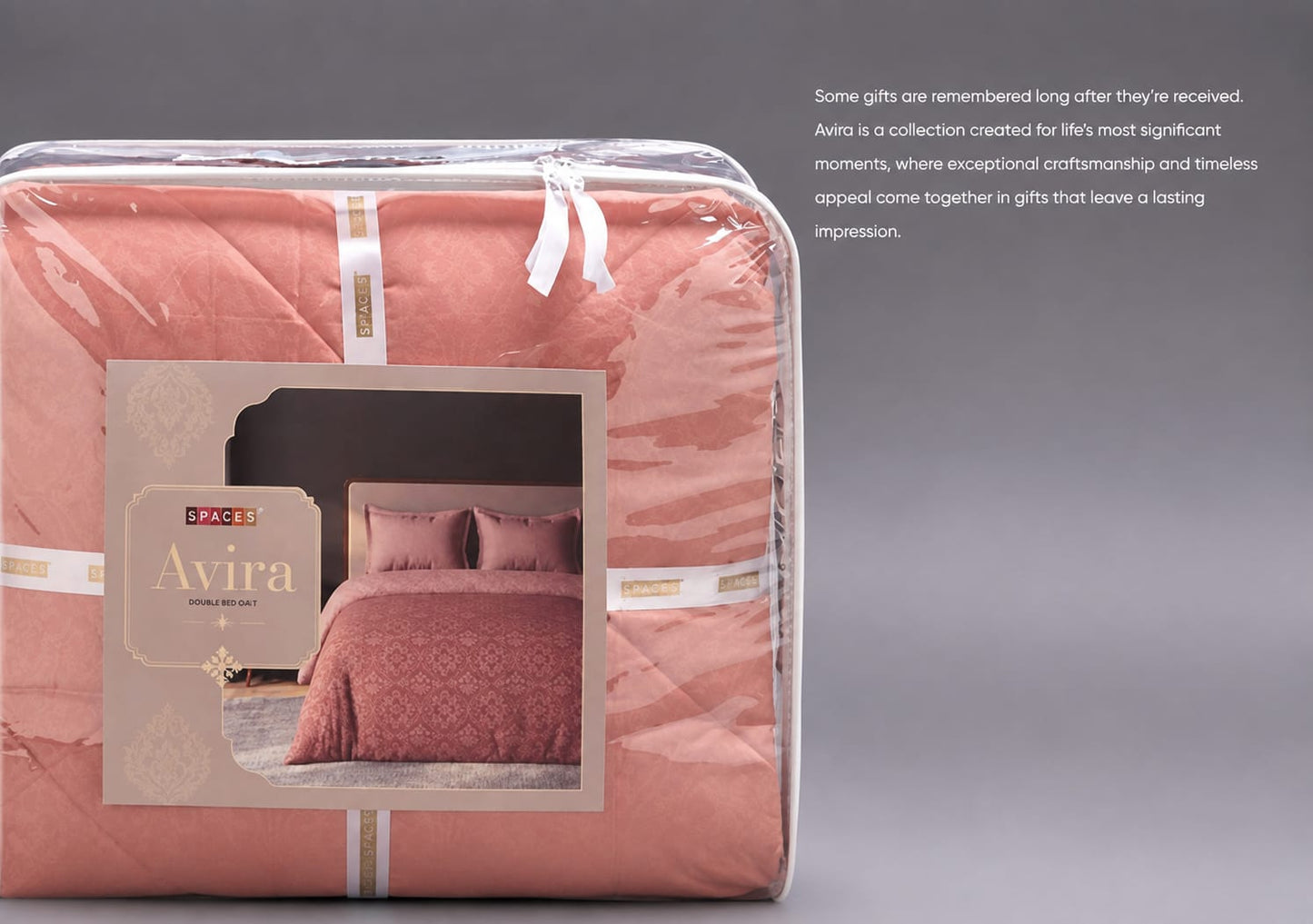 SPACES AVIRA DOUBLE BED QUILT