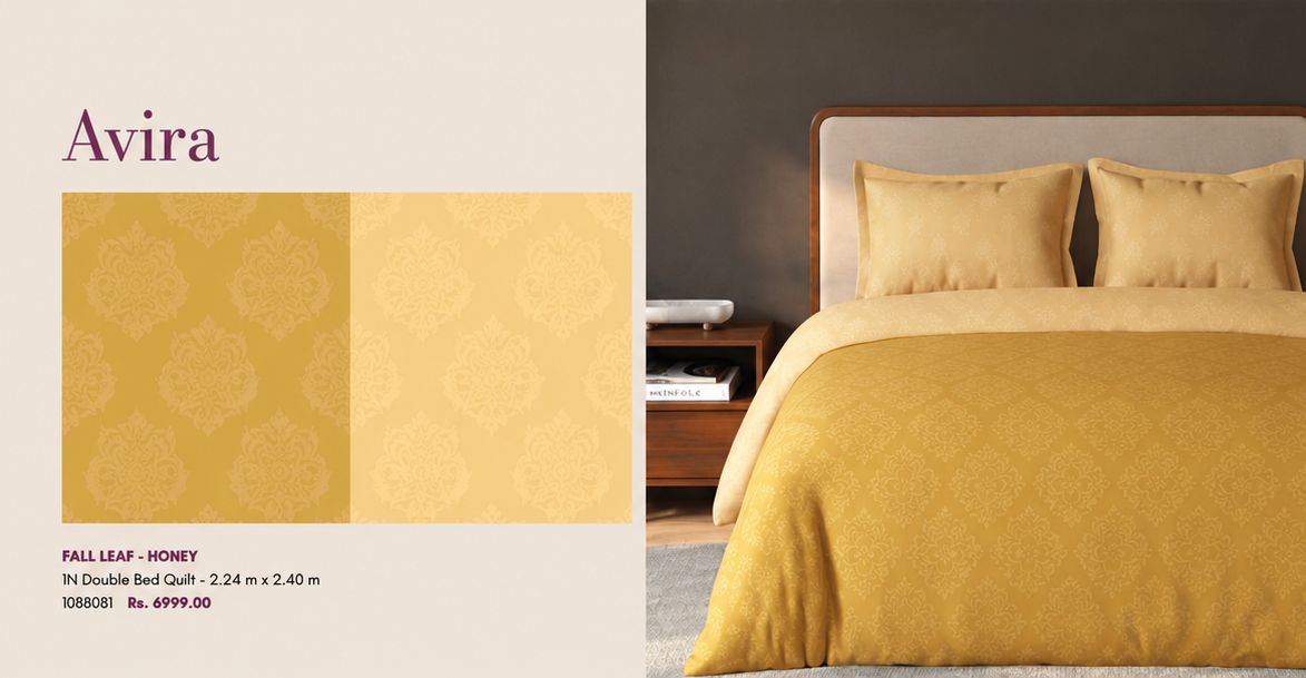 SPACES AVIRA DOUBLE BED QUILT